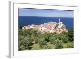 High Angle View of the Old Town with Tartini Square-Markus Lange-Framed Photographic Print