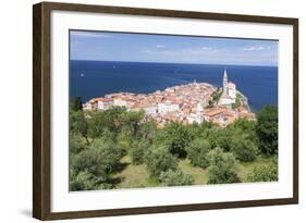 High Angle View of the Old Town with Tartini Square-Markus Lange-Framed Photographic Print