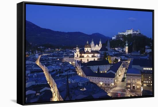 High Angle View of the Old Town-Markus Lange-Framed Stretched Canvas