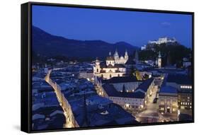 High Angle View of the Old Town-Markus Lange-Framed Stretched Canvas