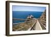 High Angle View of the Point Reyes Lighthouse, CA-George Oze-Framed Photographic Print