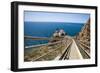High Angle View of the Point Reyes Lighthouse, CA-George Oze-Framed Photographic Print