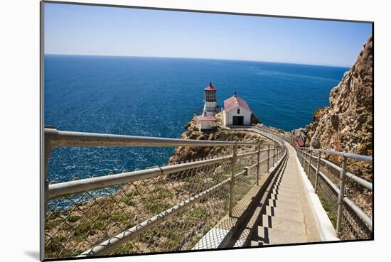 High Angle View of the Point Reyes Lighthouse, CA-George Oze-Mounted Photographic Print