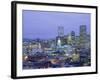 High Angle View of the State Capitol Building and Downtown, Denver, Colorado, USA-null-Framed Photographic Print