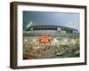 High Angle View of Tourists Outside a Baseball Stadium Opening Night, Wrigley Field, Chicago-null-Framed Photographic Print