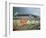 High Angle View of Tourists Outside a Baseball Stadium Opening Night, Wrigley Field, Chicago-null-Framed Photographic Print