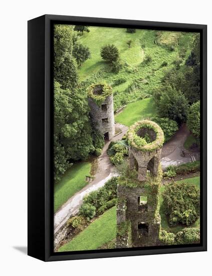 High Angle View of Towers, Blarney Castle, County Cork, Ireland-Miva Stock-Framed Stretched Canvas