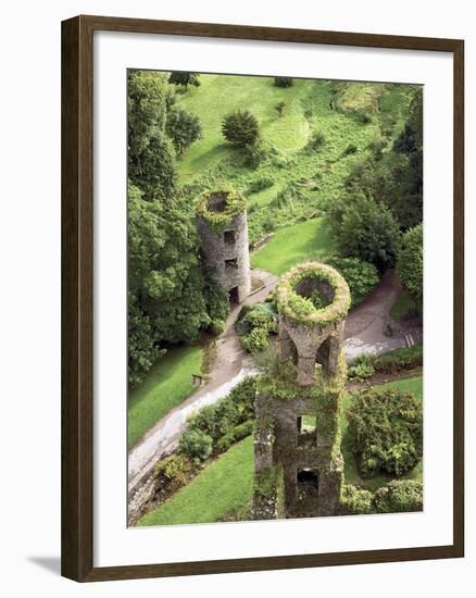 High Angle View of Towers, Blarney Castle, County Cork, Ireland-Miva Stock-Framed Photographic Print