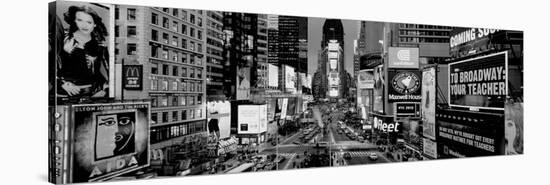 High Angle View of Traffic on a Road, Times Square, Manhattan, New York City, New York State, USA-null-Stretched Canvas