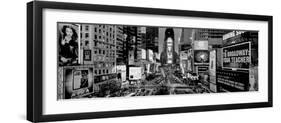 High Angle View of Traffic on a Road, Times Square, Manhattan, New York City, New York State, USA-null-Framed Photographic Print