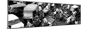 High Angle View of Traffic on the Street, Old Delhi, Delhi, India-null-Mounted Photographic Print