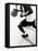 High Angle View of Two Mid Adult Men Playing Basketball-null-Framed Stretched Canvas