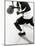 High Angle View of Two Mid Adult Men Playing Basketball-null-Mounted Photographic Print
