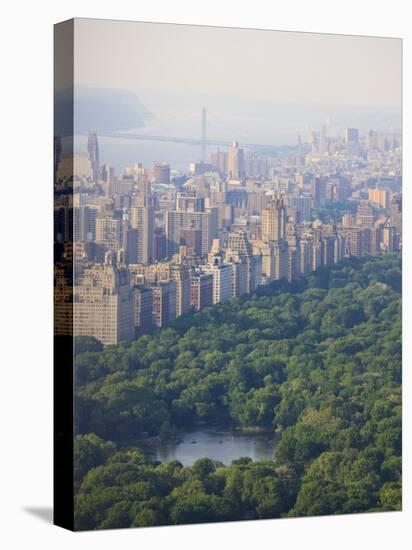 High Angle View of Upper West Side and Central Park, Manhattan-Amanda Hall-Stretched Canvas