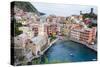 High Angle View of Vernazza, Cinque Terre, UNESCO World Heritage Site, Liguria, Italy, Europe-Peter Groenendijk-Stretched Canvas