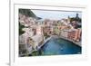 High Angle View of Vernazza, Cinque Terre, UNESCO World Heritage Site, Liguria, Italy, Europe-Peter Groenendijk-Framed Photographic Print