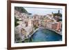 High Angle View of Vernazza, Cinque Terre, UNESCO World Heritage Site, Liguria, Italy, Europe-Peter Groenendijk-Framed Photographic Print