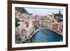 High Angle View of Vernazza, Cinque Terre, UNESCO World Heritage Site, Liguria, Italy, Europe-Peter Groenendijk-Framed Photographic Print