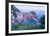 High Angle View of Vernazza, Cinque Terre, UNESCO World Heritage Site, Liguria, Italy, Europe-Peter Groenendijk-Framed Photographic Print