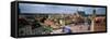 High Angle View of Warsaw, Poland-null-Framed Stretched Canvas