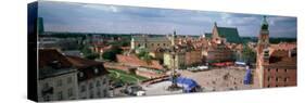 High Angle View of Warsaw, Poland-null-Stretched Canvas