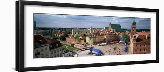 High Angle View of Warsaw, Poland-null-Framed Photographic Print