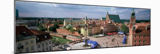 High Angle View of Warsaw, Poland-null-Mounted Photographic Print