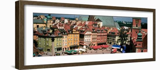 High Angle View of Warsaw, Poland-null-Framed Photographic Print