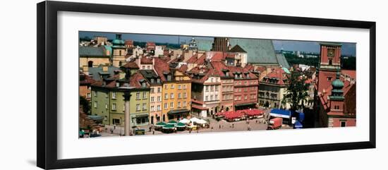 High Angle View of Warsaw, Poland-null-Framed Photographic Print