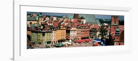 High Angle View of Warsaw, Poland-null-Framed Photographic Print