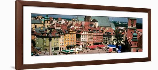 High Angle View of Warsaw, Poland-null-Framed Photographic Print