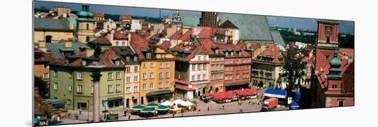 High Angle View of Warsaw, Poland-null-Mounted Photographic Print