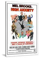 HIGH ANXIETY, US poster, Mel Brooks (top center), 1977-null-Stretched Canvas