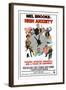 HIGH ANXIETY, US poster, Mel Brooks (top center), 1977-null-Framed Art Print