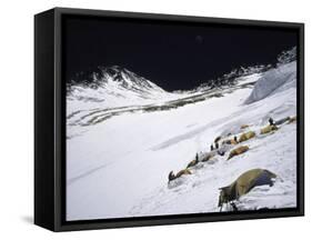 High Camp, Nepal-Michael Brown-Framed Stretched Canvas
