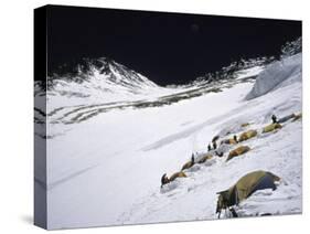 High Camp, Nepal-Michael Brown-Stretched Canvas