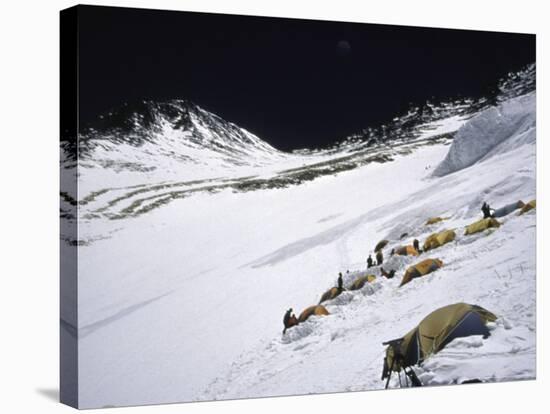 High Camp, Nepal-Michael Brown-Stretched Canvas