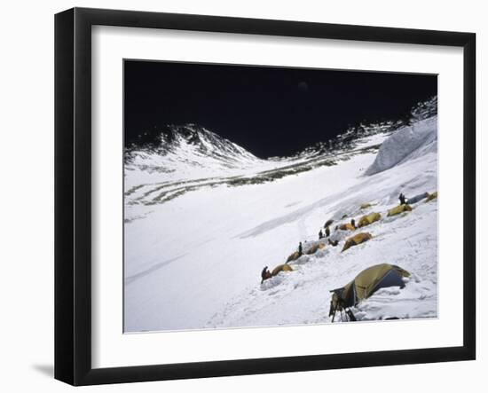 High Camp, Nepal-Michael Brown-Framed Photographic Print