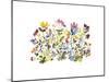 High Country Wildflowers N. 3-Kiana Mosley-Mounted Giclee Print