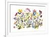 High Country Wildflowers N. 3-Kiana Mosley-Framed Art Print