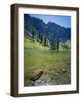 High Creek Lake and Bear River Range, Mount Naomi Wilderness, Wasatch-Cache National Forest, Utah,-Scott T^ Smith-Framed Photographic Print