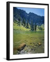 High Creek Lake and Bear River Range, Mount Naomi Wilderness, Wasatch-Cache National Forest, Utah,-Scott T^ Smith-Framed Photographic Print