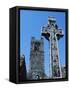 High Cross, Church of Slane Friary, County Meath, Leinster, Republic of Ireland (Eire), Europe-Nedra Westwater-Framed Stretched Canvas