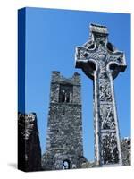 High Cross, Church of Slane Friary, County Meath, Leinster, Republic of Ireland (Eire), Europe-Nedra Westwater-Stretched Canvas