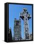 High Cross, Church of Slane Friary, County Meath, Leinster, Republic of Ireland (Eire), Europe-Nedra Westwater-Framed Stretched Canvas