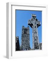 High Cross, Church of Slane Friary, County Meath, Leinster, Republic of Ireland (Eire), Europe-Nedra Westwater-Framed Photographic Print