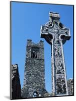 High Cross, Church of Slane Friary, County Meath, Leinster, Republic of Ireland (Eire), Europe-Nedra Westwater-Mounted Photographic Print