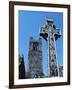 High Cross, Church of Slane Friary, County Meath, Leinster, Republic of Ireland (Eire), Europe-Nedra Westwater-Framed Photographic Print