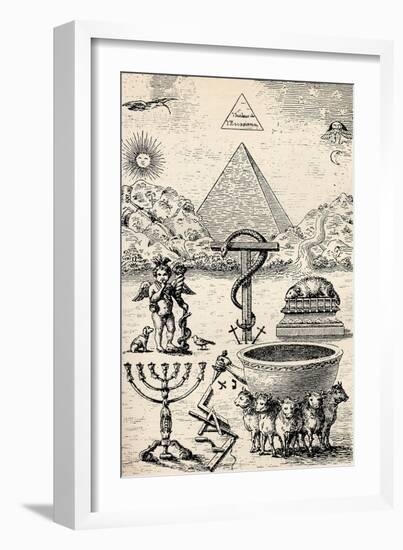 High Degree Symbols, from 'The Freemason', by Eugen Lennhoff, Published 1932-null-Framed Giclee Print