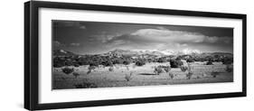 High Desert Plains Landscape with Snowcapped Sangre De Cristo Mountains in the Background-null-Framed Photographic Print